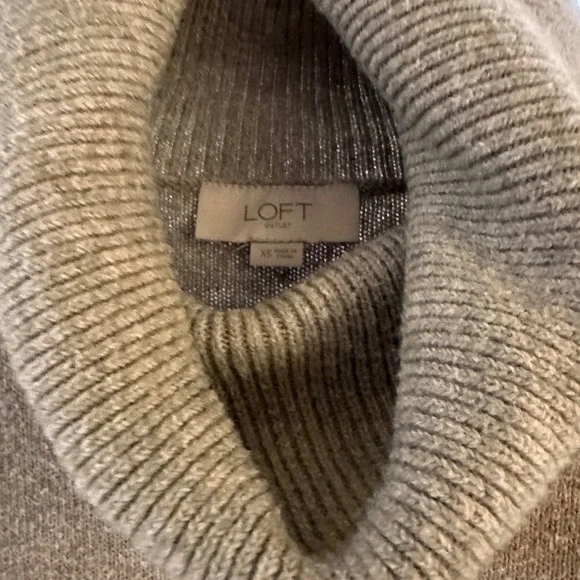 LOFT Tan Cowl Neck Sweater - Picture 4 of 6